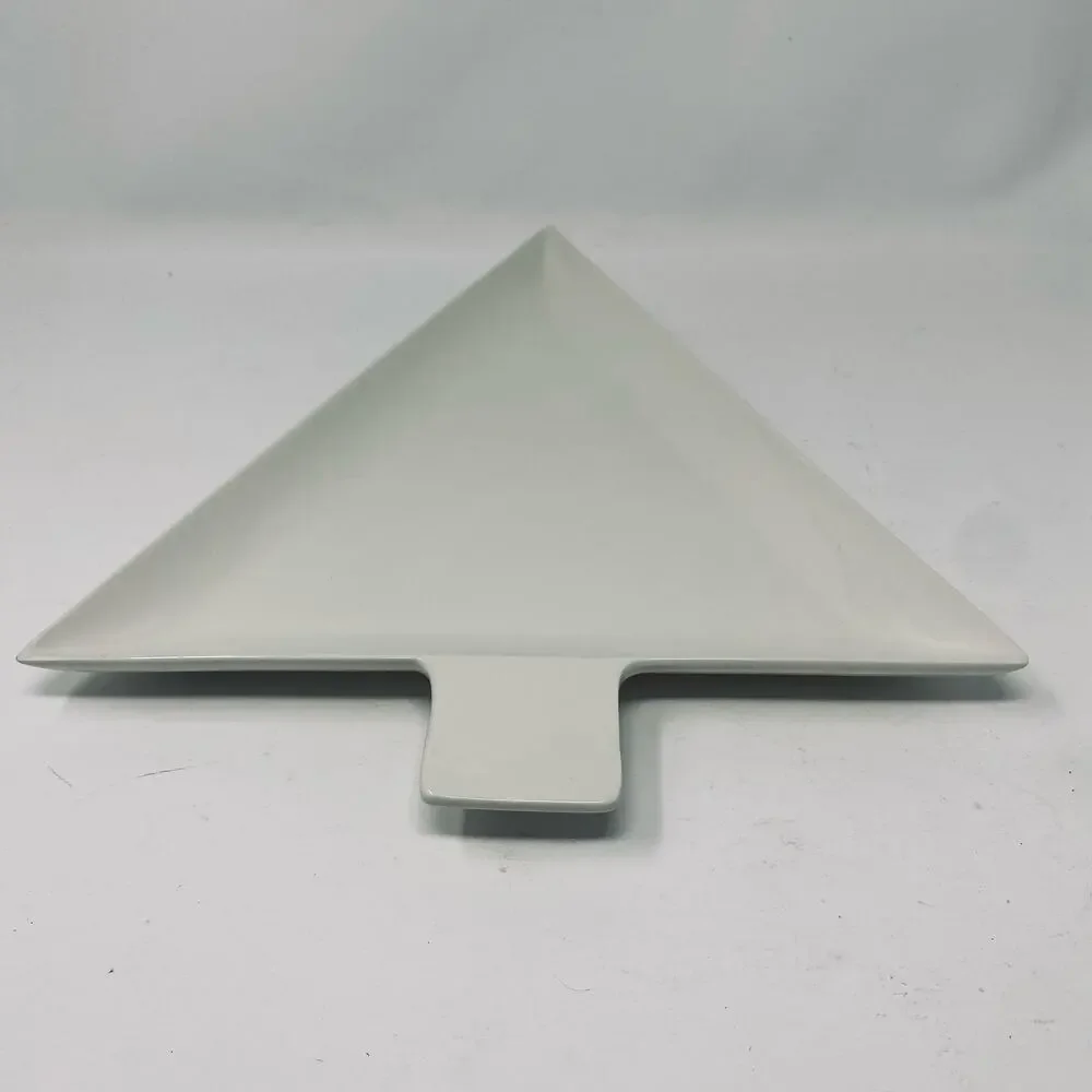 White Christmas Tree modern platter Sandra Magsamen Department 56
